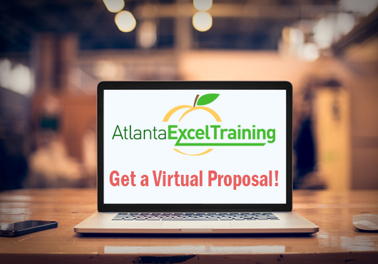 Get a virtual proposal from Atlanta Excel Training